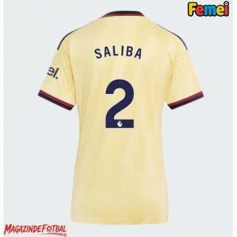 Arsenal William Saliba #2 Tricou Fotbal Replică 2026-27 Femei Treilea